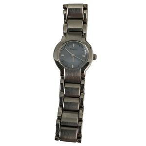 Vintage TIMEX Silver Women’s Stainless Steel Blue Face Watch